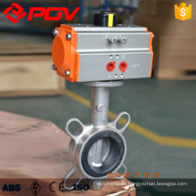 wafer stainless steel pneumatic butterfly valve